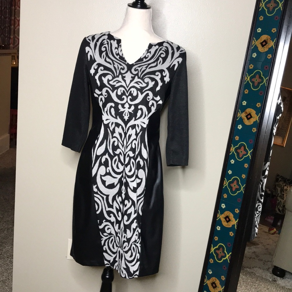 Size 6 Faux Leather Dress NWOT